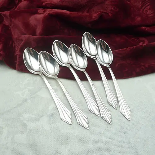 WMF 900 Fächer 6 Kaffeelöffel 90 versilbert WMF 900 Fächer 6 Kaffeelöffel 90 versilbert