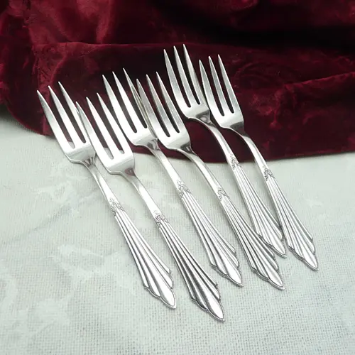 WMF 900 Fächer 6 Kuchengabeln 14,6cm 90 versilbert