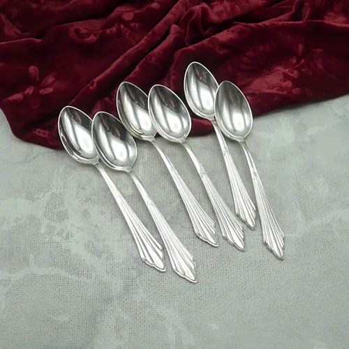 WMF 900 Fächer 6 Kaffeelöffel 90 versilbert WMF 900 Fächer 6 Kaffeelöffel 90 versilbert