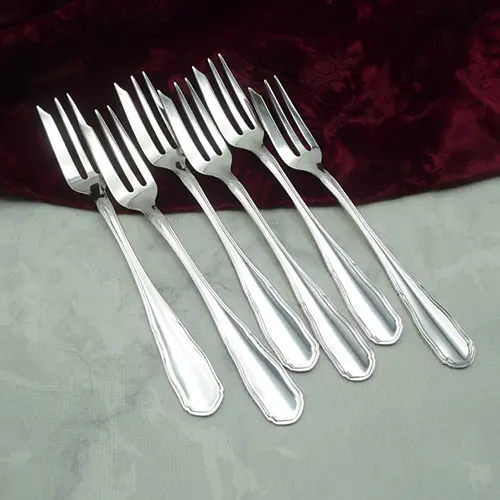WMF sächs. Hofmuster 6 Kuchengaben 90 versilbert WMF sächs. Hofmuster 6 Kuchengaben 90 versilbert
