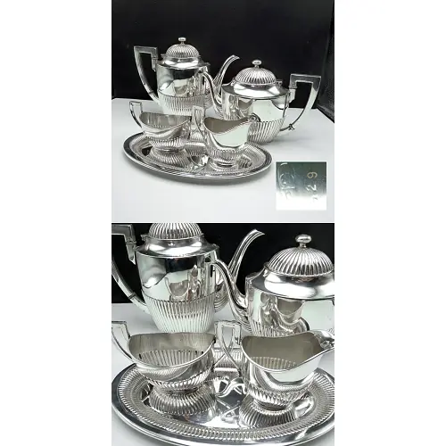 Kaffee- und Teeservice Queen Anne Quist versilbert Kaffee- und Teeservice Queen Anne Quist versilbert