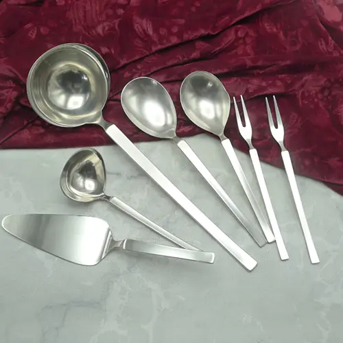 WMF New York Vorlegebesteck 7 teilig 90 versilbert