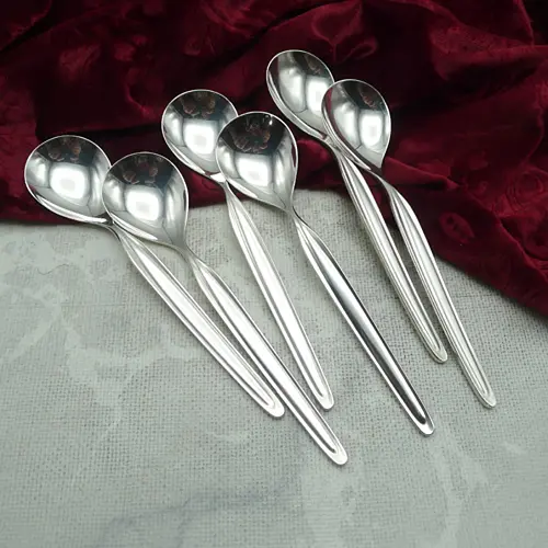 WMF Zürich 6 Eislöffel 13,8cm 90 versilbert WMF Zürich 6 Eislöffel 13,8cm 90 versilbert
