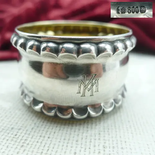 Serviettenring Art Deko 800 Silber