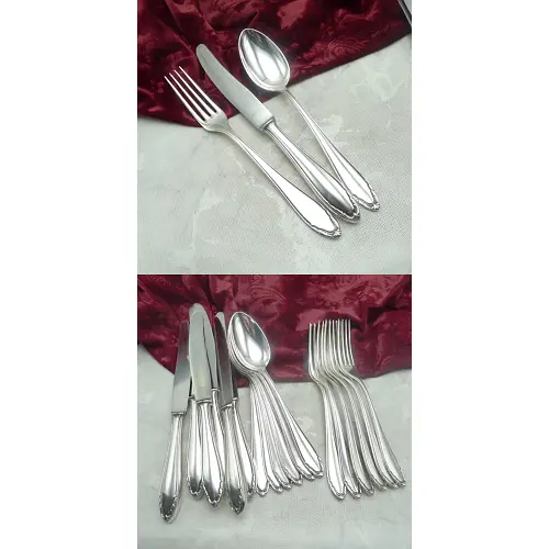 BSF 91 Tafelbesteck 6 Personen 90 versilbert BSF 91 Tafelbesteck 6 Personen 90 versilbert