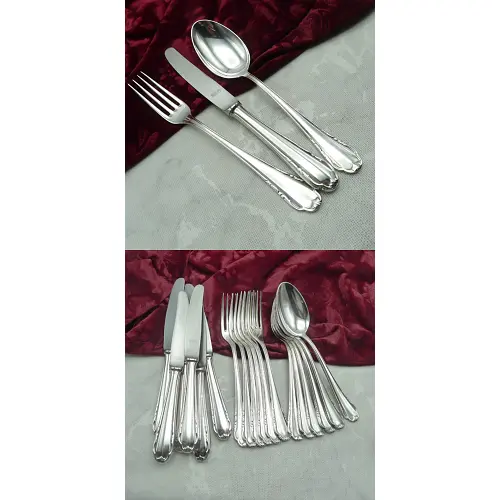 BSF 95 Menübesteck 6 Personen 90 versilbert BSF 95 Menübesteck 6 Personen 90 versilbert