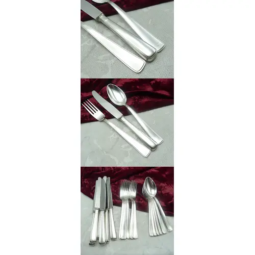 OKA 133 Art Deco Tafelbesteck 6 Personen 90 versilbert OKA 133 Art Deco Tafelbesteck 6 Personen 90 versilbert