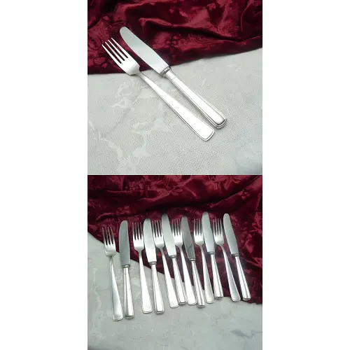 OKA 133 Art Deco Dessertbesteck 6 Personen 90 versilbert OKA 133 Art Deco Dessertbesteck 6 Personen 90 versilbert