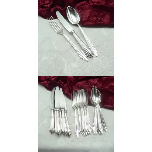 WMF 900 Fächer Menübesteck 6 Personen 90 versilbert WMF 900 Fächer Menübesteck 6 Personen 90 versilbert