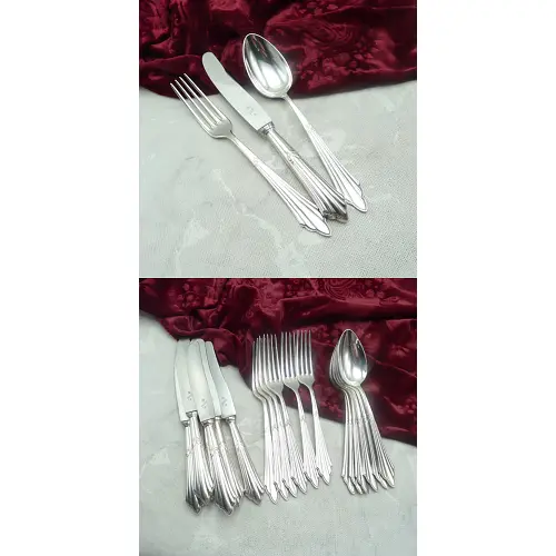 WMF 900 Fächer Menübesteck 6 Personen 90 versilbert WMF 900 Fächer Menübesteck 6 Personen 90 versilbert