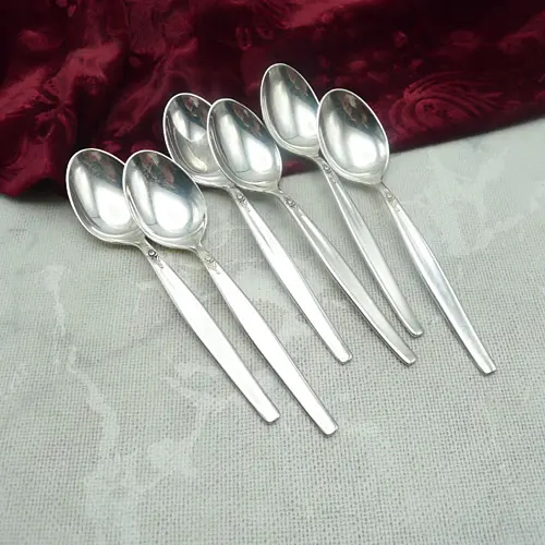 BSF Silberrose 6 Kaffeelöffel 90 versilbert BSF Silberrose 6 Kaffeelöffel 90 versilbert