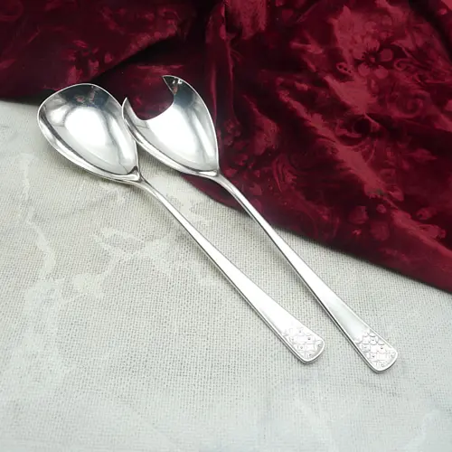 Bruckmann 771 Petite Fleur Salatbesteck 90 versilbert Bruckmann 771 Petite Fleur Salatbesteck 90 versilbert
