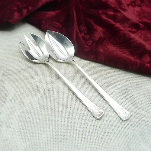 Bruckmann 771 Petite Fleur Mini Salatbesteck 90 versilbert Bruckmann 771 Petite Fleur Mini Salatbesteck 90 versilbert