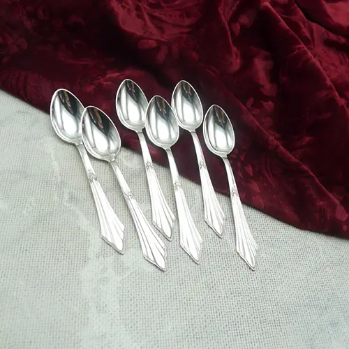 WMF 900 Fächer 6 Mokkalöffel 10,8cm 90 versilbert WMF 900 Fächer 6 Mokkalöffel 10,8cm 90 versilbert