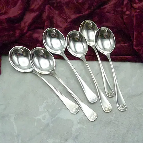 Robbe & Berking Karat 6 Tassenlöffel 90 versilbert Robbe & Berking Karat 6 Tassenlöffel 90 versilbert