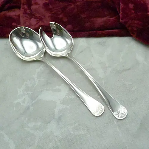 Robbe & Berking Karat Salatbesteck 90 versilbert Robbe & Berking Karat Salatbesteck 90 versilbert