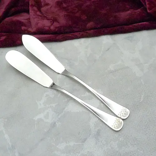 Robbe & Berking Karat Butter und Käsemesser 90 versilbert Robbe & Berking Karat Butter und Käsemesser 90 versilbert