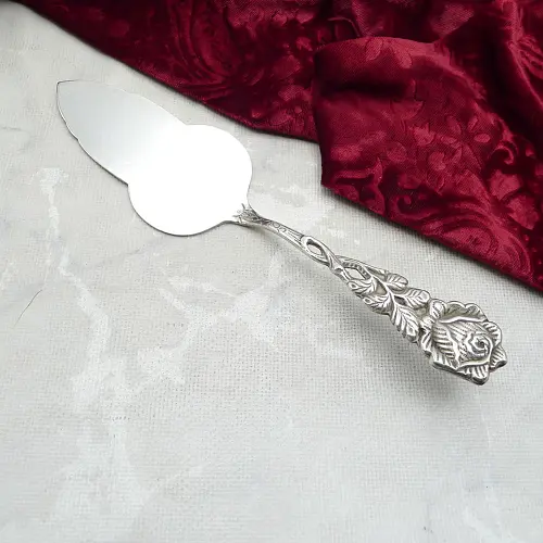 Hildesheimer Rose Tortenheber versilbert