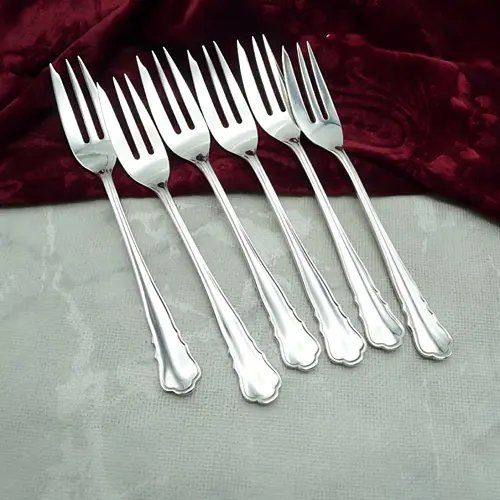 Wilkens Chippendale 6 Kuchengabeln 15,2cm 90 versilbert Wilkens Chippendale 6 Kuchengabeln 15,2cm 90 versilbert