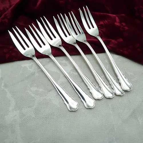 Wilkens Chippendale 6 Kuchengabeln 15,2cm 90 versilbert Wilkens Chippendale 6 Kuchengabeln 15,2cm 90 versilbert