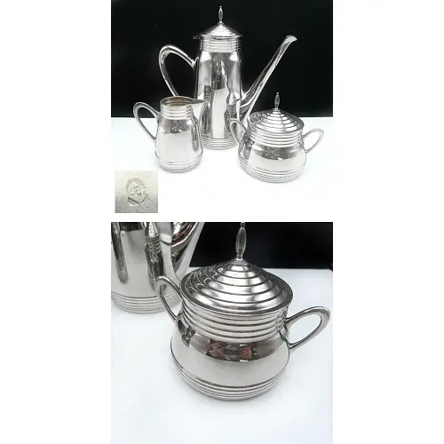 WMF Art Deco Kaffeeservice 3 teilig WMF Art Deco Kaffeeservice 3 teilig