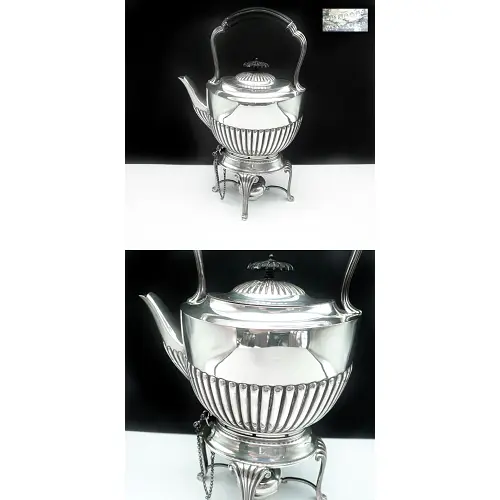 Teekanne aus England - Versilbert um 1900 Teekanne aus England - Versilbert um 1900