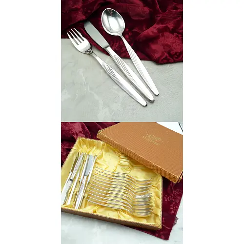 Bruckmann 765 Candida Tafelbesteck 6 Personen 90 versilbert Bruckmann 765 Candida Tafelbesteck 6 Personen 90 versilbert