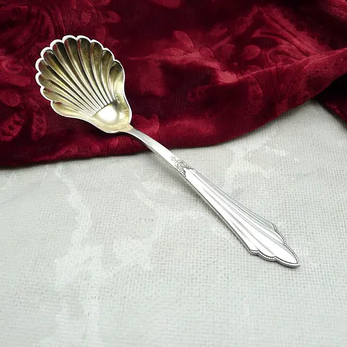 WMF 900 Fächer Zuckerlöffel Muschel 90 versilbert