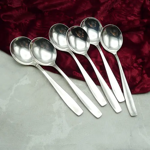 WMF Berlin 6 Tassenlöffel 90 versilbert