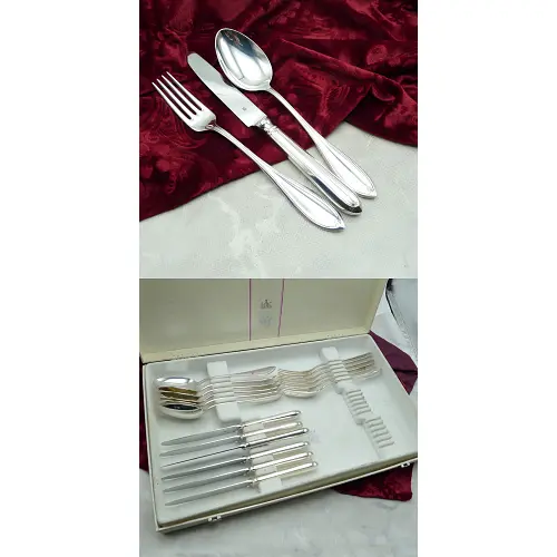 WMF Premiere Tafelbesteck 6 Personen 90 versilbert WMF Premiere Tafelbesteck 6 Personen 90 versilbert