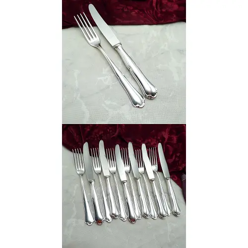 Bruckmann 700 Solitude Menübesteck 6 Personen 90 versilbert Bruckmann 700 Solitude Menübesteck 6 Personen 90 versilbert