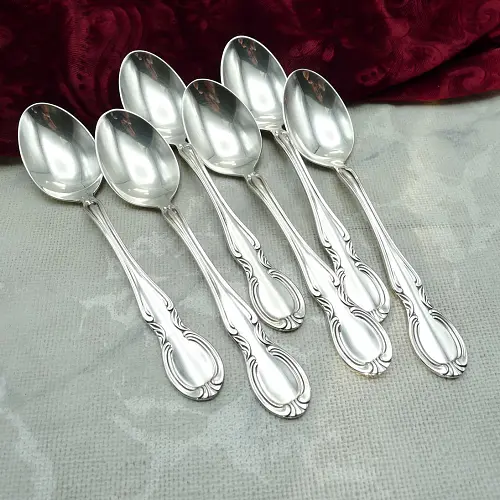 WMF Baroque 6 Kaffeelöffel 90 versilbert WMF Baroque 6 Kaffeelöffel 90 versilbert