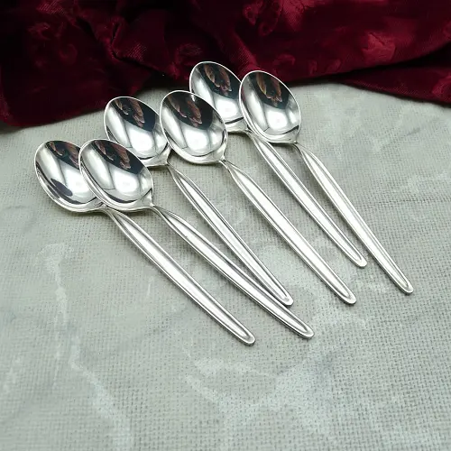 WMF Zürich 6 Mokkalöffel 10,9cm 90 versilbert WMF Zürich 6 Mokkalöffel 10,9cm 90 versilbert