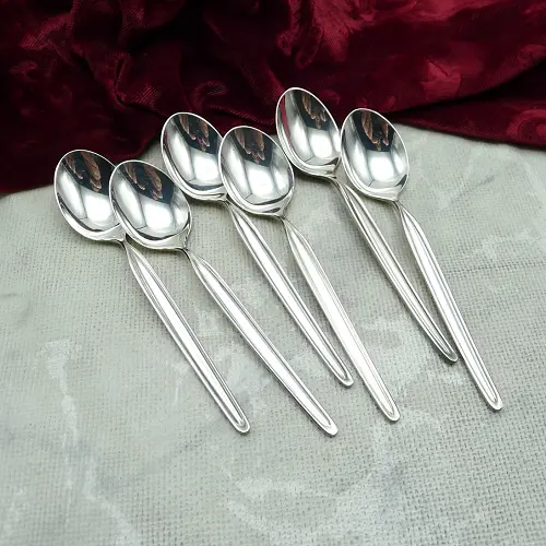 WMF Zürich 6 Mokkalöffel 10,9cm 90 versilbert WMF Zürich 6 Mokkalöffel 10,9cm 90 versilbert