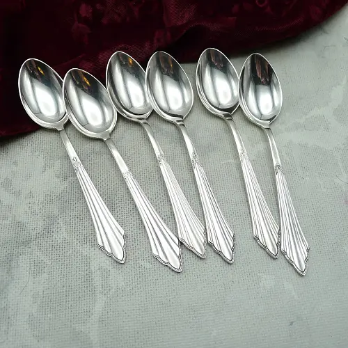 WMF 900 Fächer 6 Kaffeelöffel 90 versilbert WMF 900 Fächer 6 Kaffeelöffel 90 versilbert