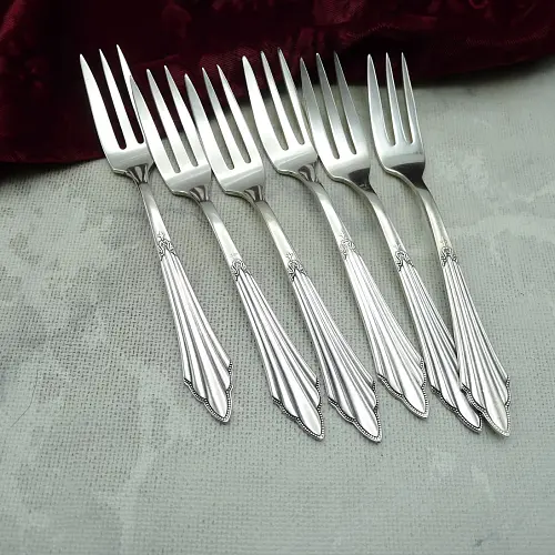 WMF 900 Fächer 6 Kuchengabeln 14,6cm 90 versilbert WMF 900 Fächer 6 Kuchengabeln 14,6cm 90 versilbert