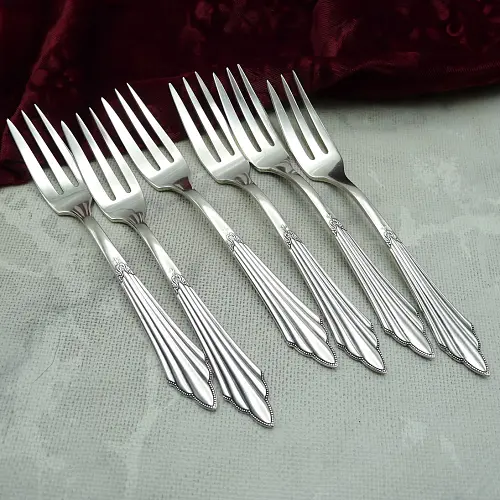 WMF 900 Fächer 6 Kuchengabeln 14,6cm 90 versilbert WMF 900 Fächer 6 Kuchengabeln 14,6cm 90 versilbert