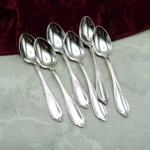WMF Englische Rose 6 Kaffeelöffel 13,2cm 90 versilbert