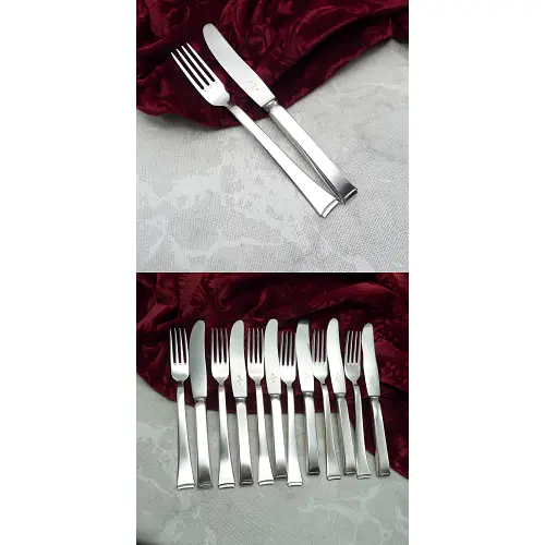 WMF 2500 Art Deco Dessertbesteck 6 Personen 90 versilbert WMF 2500 Art Deco Dessertbesteck 6 Personen 90 versilbert