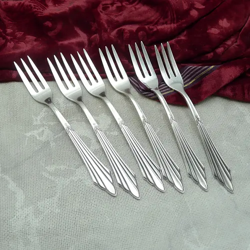 WMF 900 Fächer 6 Kuchengabeln 15,7cm 90 versilbert