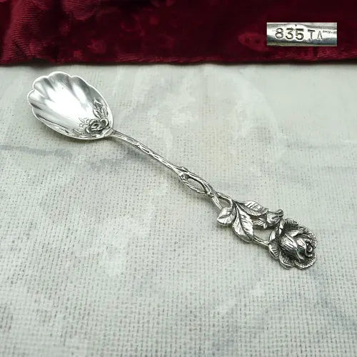 Hildesheimer Rose Zuckerlöffel 835 Silber Hildesheimer Rose Zuckerlöffel 835 Silber
