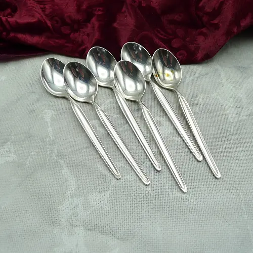 WMF Zürich 6 Teelöffel 12,7cm 90 versilbert WMF Zürich 6 Teelöffel 12,7cm 90 versilbert