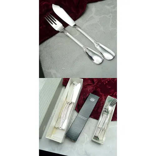 BSF Palais Fischbesteck 6 Personen 90 versilbert BSF Palais Fischbesteck 6 Personen 90 versilbert