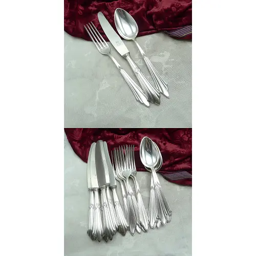 WMF 900 Fächer Tafelbesteck 6 Personen 90 versilbert