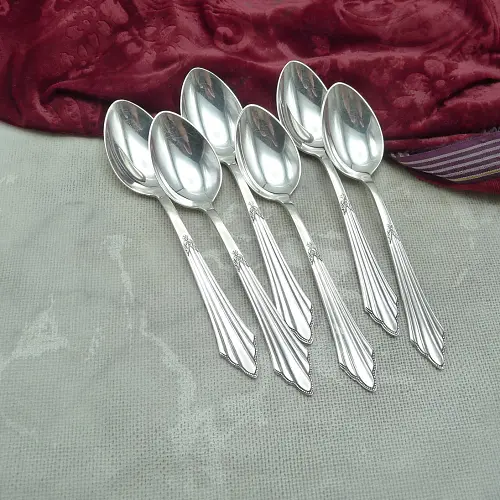 WMF 900 Fächer 6 Kaffeelöffel 90 versilbert