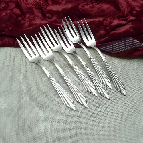 WMF 900 Fächer 6 Kuchengabeln 14,6cm 90 versilbert