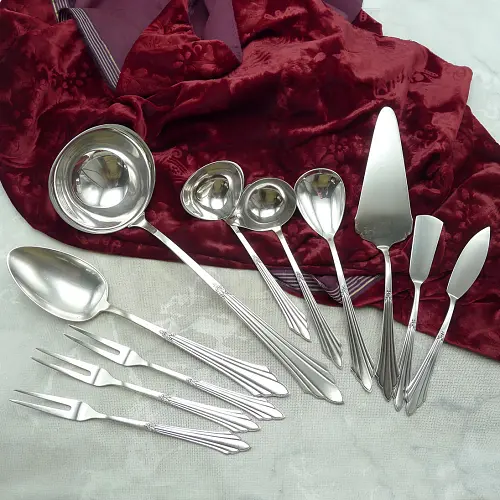 WMF 900 Fächer Vorlegebesteck 11 tlg  90 versilbert