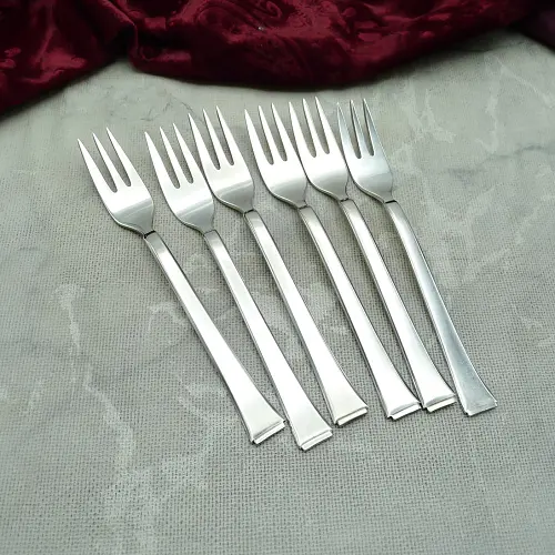 WMF 2500 Art Deco 6 Kuchengabeln 90 versilbert