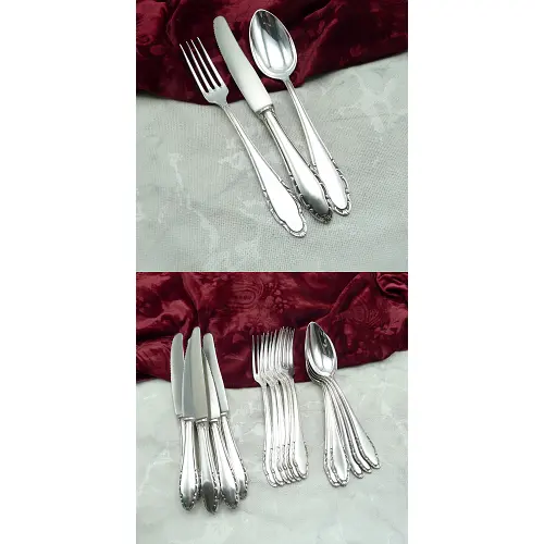 Wellner 410 Salzburg Menübesteck 6 Personen 90 versilbert Wellner 410 Salzburg Menübesteck 6 Personen 90 versilbert