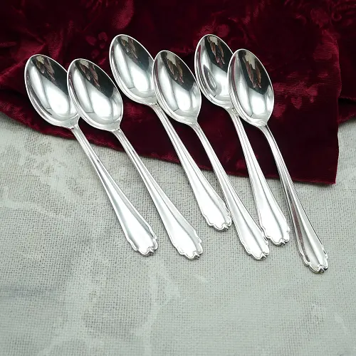 Bruckmann 690 Lieselotte 6 Kaffeelöffel 90 versilbert Bruckmann 690 Lieselotte 6 Kaffeelöffel 90 versilbert